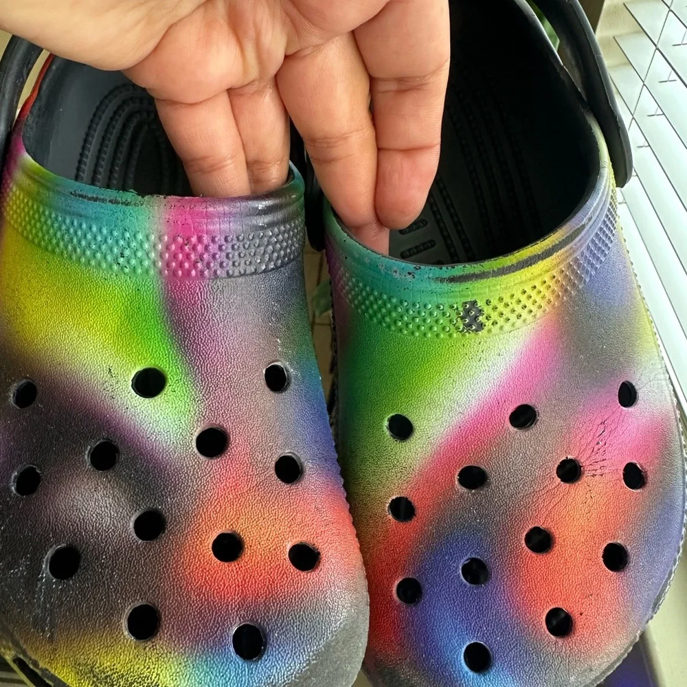 CROCS| Classic Solarized Unisex Clog Multicolor kids Size 3